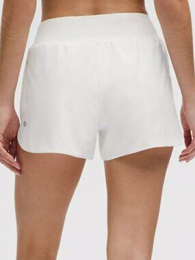 Lululemon Fast & Free 3” Shorts White Size 4 Athletic Running